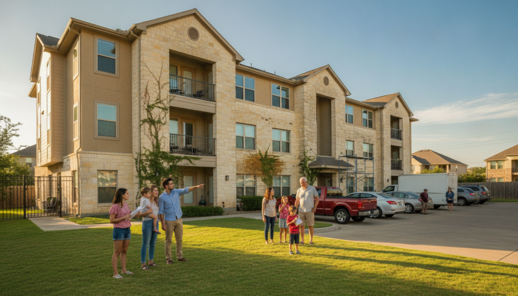 DFW condo building exterior representing condo insurance mistakes DFW owners should avoid